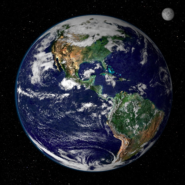Nasa our Earth and Moon from the Space picture